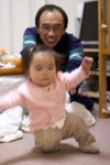 Karin falling while trying to stand