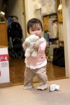 Karin standing up